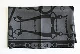 Gucci - Gucci Silk & Cashmere Shawl - Grey Horsebit Design