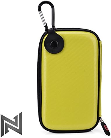Electric Yellow Hard Cover Case for Travel w/Hook & Internal Compartments:for Pax Vaporizer by Ploom & Accessories|NuVur â„¢
