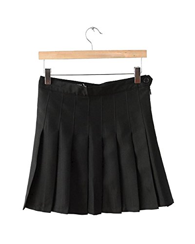 MorySong Womens Stylish Slim High Waist Pleated Tennis Skirts Short