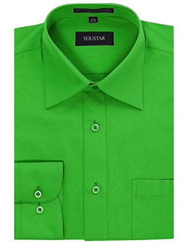 Youstar Men's Regular Fit Dress Shirt