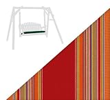 outdoor swing cushions  42 Natural Cedar Outdoor Patio Bench or Swing Cushion   Hunter Green