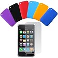 Daffodil IPC620 - iPhone Skins 3G / 3Gs - 6er Pack Silikon H�llen - Holzmaserung - Display Schutzfolie beiliegend