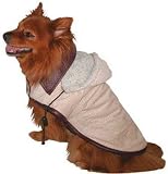 COAT DD CORDUROY BARN LTHR TRM BEIGE L