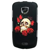Hard Snap on Plastic RUBBERIZED BLACK Sleeve Faceplate Cover Case for SAMSUNG 4G LTE STEALTH V / i510 / i520 With Removal PRY TOOL [WCB520]