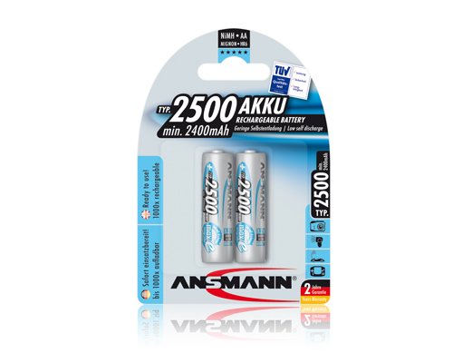 Ansmann 5035432 Mignon AA 2500mAh NiMH maxE+ Akku 2er Set Preisvergleich