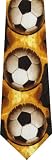 Soccer Balls on Fire New Novelty Tie