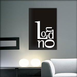 Tableau Decoratif design de Londres Noir et blanc