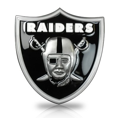 NFL Oakland Raiders 3D Logo Trailer Tow Hitch Cover, Official Licensed