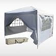 New 10' X 10' EZ Pop Set Up Canopy Tent Gazebo Includes 4 Sidewalls White