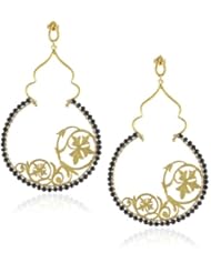 Azaara "Filigree" Romantic Grapevine Onyx Earrings