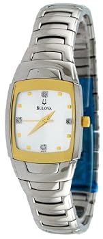 Bulova #98P101 Women's 4 Diamond Index Dress Watch