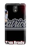 YpoGqJJ378BJKcI John E Barber Awesome Case Cover Compatible With Galaxy Note 3 - Tom Brady Nfl New England Patriots Soccer Ball Players League Champions Uefa Calcio Cup People Sports