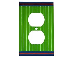 Let's Play Ball Sports Baseball Basketball Outlet Cover