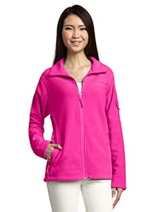 Columbia Women's Fast Trek II Full Zip Fleece Jacket, Haute Pink, Medium