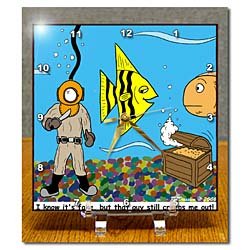 Fish Tank - 6x6 Desk Clock