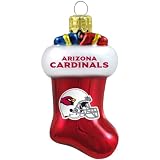 NFL Arizona Cardinals Blown Glass Stocking Ornament