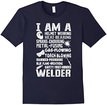 Men's I Am A Welder T-Shirt Medium Navy