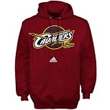 NBA adidas Cleveland Cavaliers Full Primary Logo Pullover Hoodie Sweatshirt - Wine (Large) Amazon.com