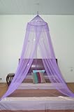 Octorose &reg; Daisies Bed Canopy Mosquito Net for All Size Bed, Dressing Room, Out Door Events (purple)