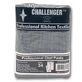 Size 34 Black & White Checkered Chef Pants (14-0246) Category: Chef Coats, Pants and Shirts