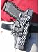 Blackhawk 410013BK-R CF Holster w/BL &amp; Paddle, Serpa, RH, Black, Glock 20/21