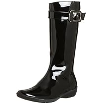 Aquatalia by Marvin K. Women's Wisk Rain Boot,Black,7.5 M