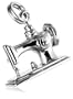 Sterling Silver Sewing Machine Charm