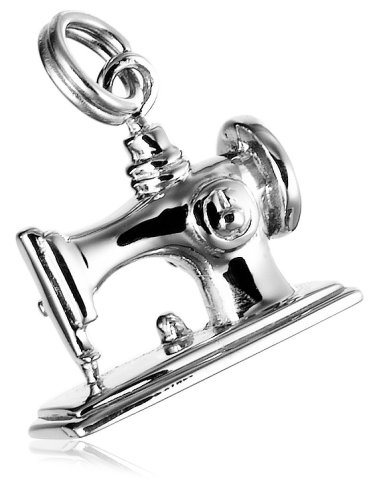 Sterling Silver Sewing Machine Charm