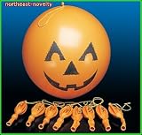 12 Halloween pumpkin PUNCH BALLS - favors