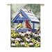 Spring Birdhouse Regular Flag