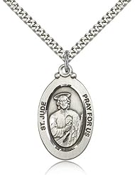 Sterling Silver St. Jude Pendant
