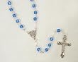 Pack of 8 September Sapphire Birthstone 18" Glass Beaded Rosaries #31909