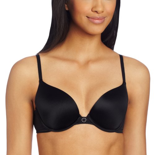 Maidenform Women's Custom Lift? Tailored Satin Demi Bra #9729,Black,34B