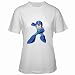 Women's White T-Shirt of Vintage Retro Megaman (Mega Man) Portrait