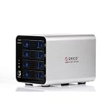 4-Bay 3.5 " Aluminum HDD Hard Drive Enclosure (USB3.0+eSATA+RAID + CLONE)