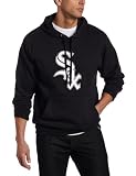 MLB Men's Chicago White Sox Suede Tek Long Sleeve Hooded Fleece Pullover (Black, X-Large)