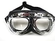 WWII RAF Aviator Pilot Motorcycle Half helmet Goggles (TMS-33-6)