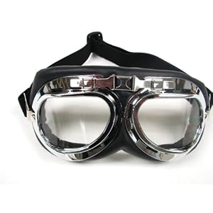 WWII-RAF-Aviator-Pilot-Motorcycle-Half-helmet-Goggles-TMS-33-6-
