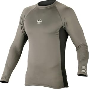 CORE Performance Work Wear 6415 Long Sleeve Shirt, Gray, X-Large by 