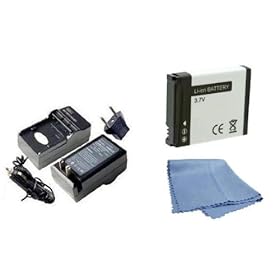 SaveOn Battery and Charger kit includes Replacement Rechargeable GoPro AHDBT-001 Battery + Rapid Travel Charger + SaveOns MicroFiber Cleaning Cloth for GoPro HD HERO, HERO2 Cameras