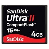 Sandisk 4GB Ultra II Compactflash Memory Card (15mb/s)