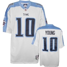 Vince Young White Reebok NFL Premier Tennessee Titans Jersey