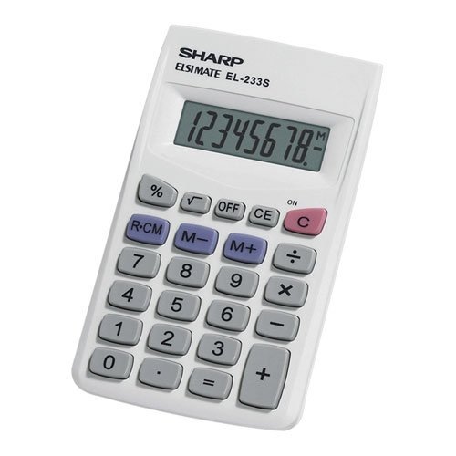 EL-233SB 8 Digit Handheld Calculator