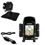 Garmin Edge 705 Auto Bean Bag Dash Holder with Car Charger - Uses Gomadic TipExchange