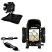 Garmin Edge 705 Auto Bean Bag Dash Holder with Car Charger - Uses Gomadic TipExchange