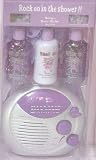 Rock in the Shower Blue Set Radio &Bath Salt Giftset Grape