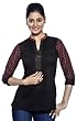 Akkriti Women's Dobby Printed Sleeves Kurti