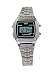 Q&Q #LLA1-301Y Women's Metal Silver Band Alarm LCD Digital Watch