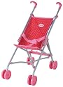 Corolle Nursery Red/Fuchsia Umbrella Stroller - 22" x 19" x 11"