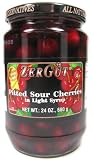Zergut Pitted Sour Cherries in Light Syrup 24 oz.